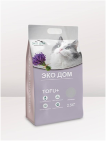 Комкующий наполнитель TOFU, Лаванда Комкующий наполнитель TOFU, Лаванда